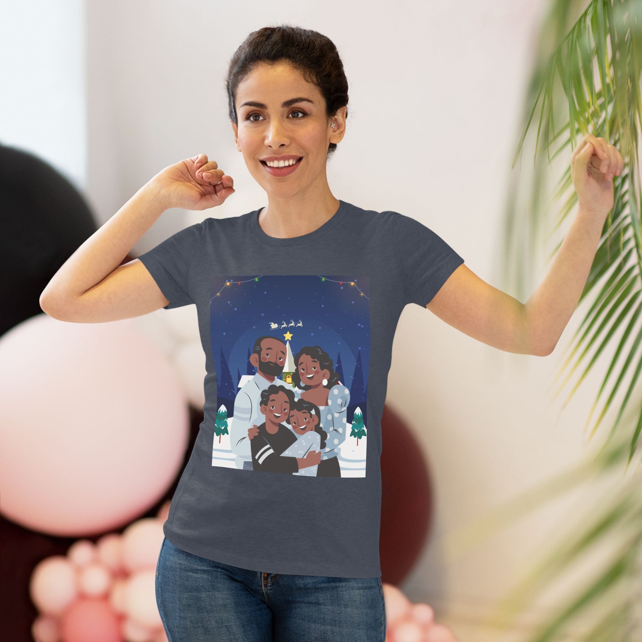 HAPPY CHRISTMAS DAY Women's Triblend Tee